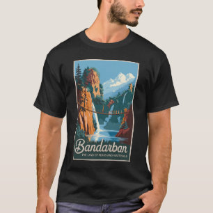 Bandarban Bangladesch Reise Kunst Vintage T-Shirt