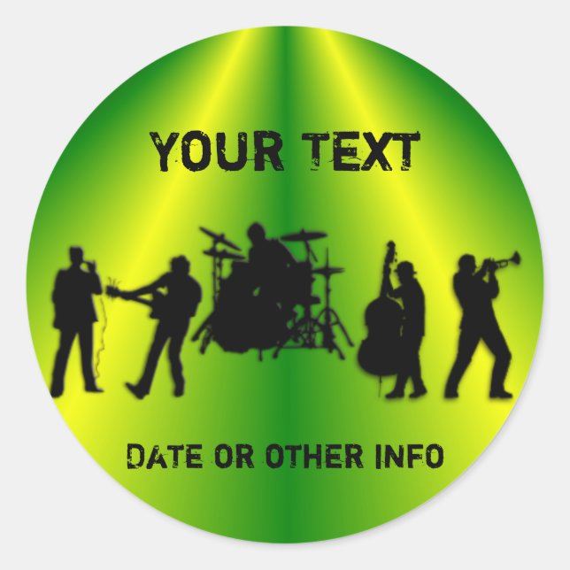 Bandaufkleber Runder Aufkleber (Vorderseite)