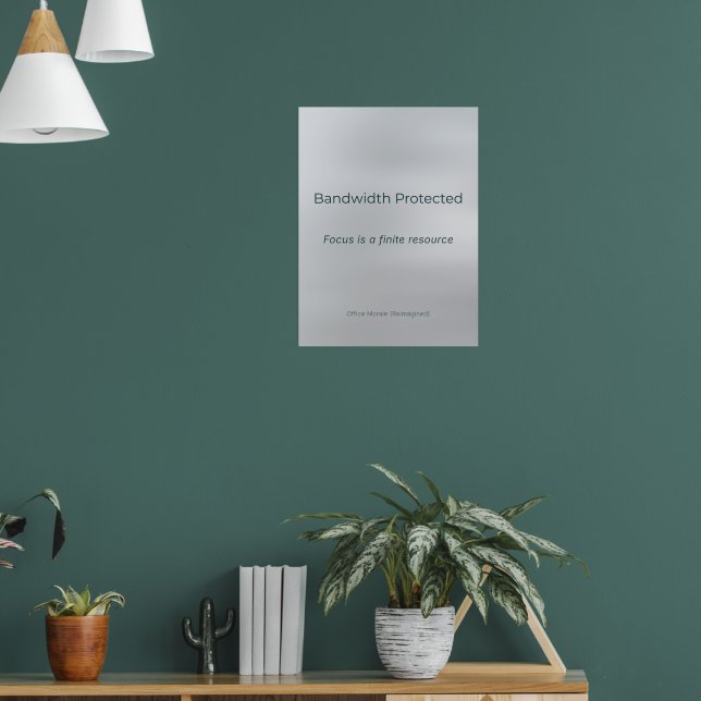 BANDBREITE GESCHÜTZT POSTER (Wohnzimmer 1)