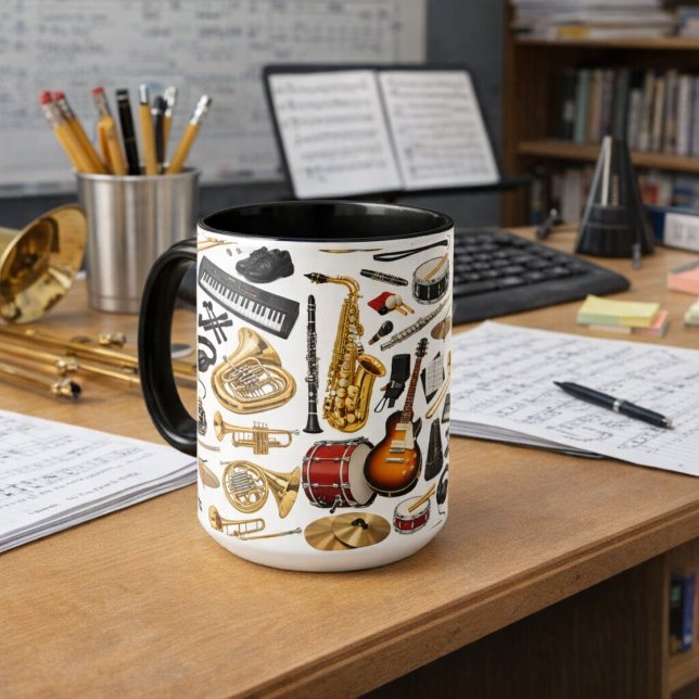Bandcollage Tasse (Von Creator hochgeladen)