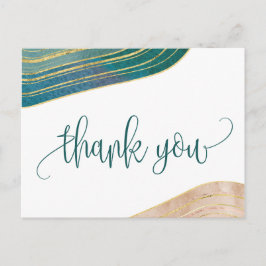 Banded Gemstone | Emerald Vielen Dank Postkarte