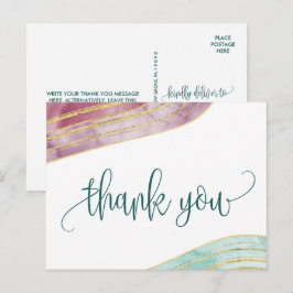 Banded Gemstone | Mauve Vielen Dank Postkarte