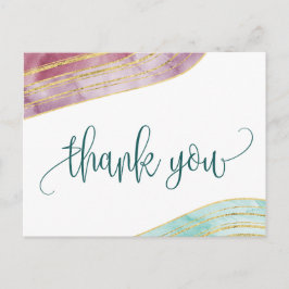 Banded Gemstone | Mauve Vielen Dank Postkarte