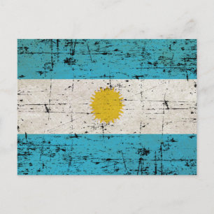 Bandeira da Argentinien Postkarte