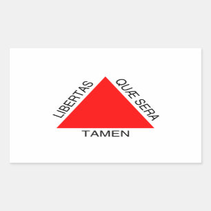 Bandeira de Minas Gerais, Brasilien Rechteckiger Aufkleber