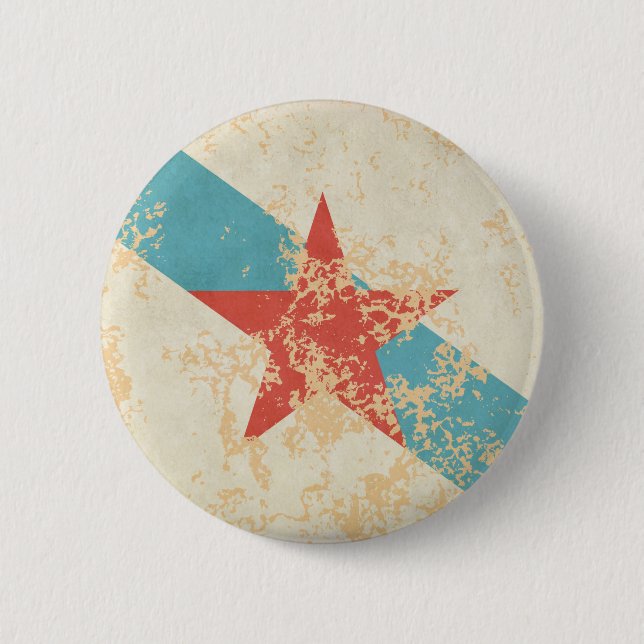 Bandeira Galega Estrelada Button (Vorderseite)