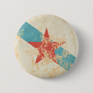 Bandeira Galega Estrelada Button