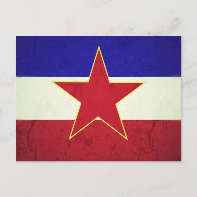 Bandeira Iugoslávia Postkarte (Vorderseite)