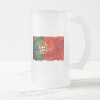 Bandeira Portuguesa - Estilo Retro Mattglas Bierglas