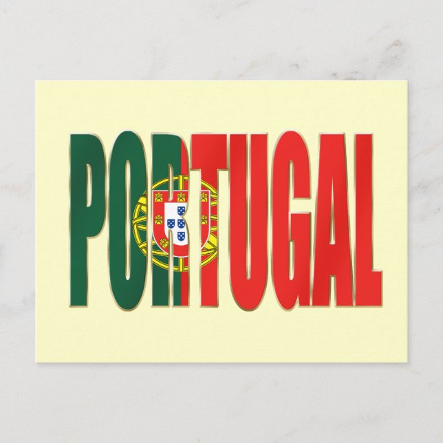 Bandeira Portuguesa - Marca "Portugal" por Fãs Postkarte (Vorderseite)