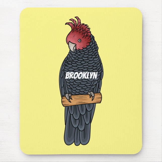 Bandenvogel-Cartoon Mousepad (Vorne)
