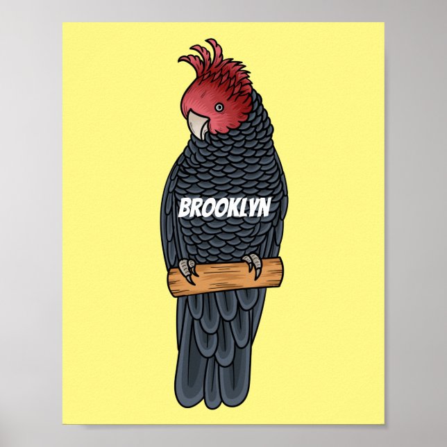 Bandenvogel-Cartoon Poster (Vorne)