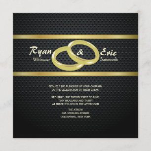 Bänder der Goldhochzeits-Einladung Einladung