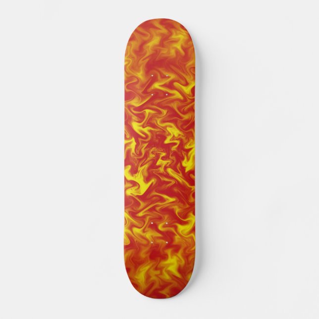 Bänder des Feuers Skateboard (Vorderseite)