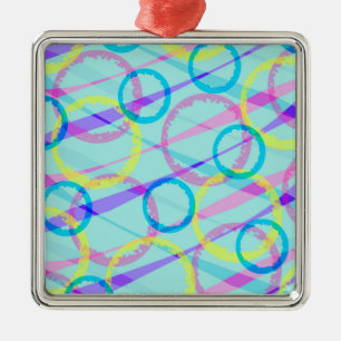 Bänder Silbernes Ornament