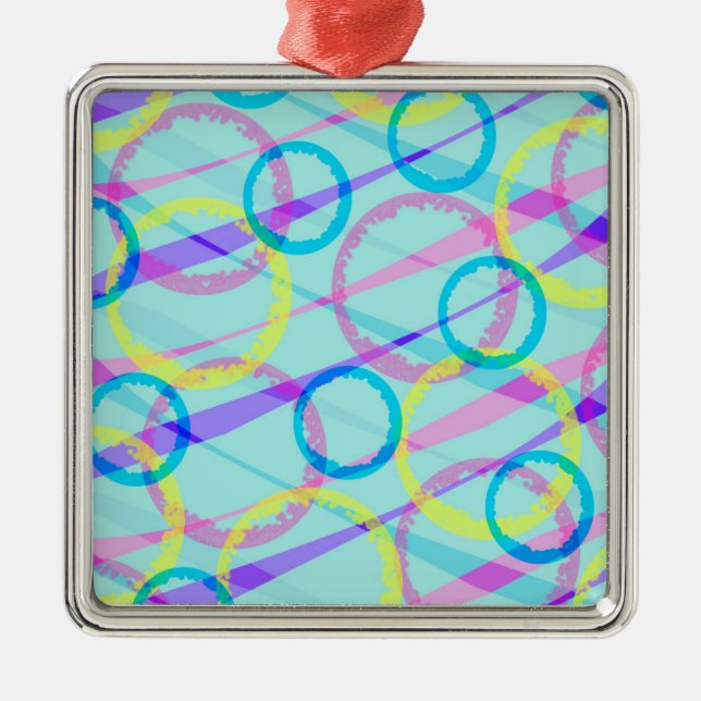 Bänder Silbernes Ornament (Vorne)