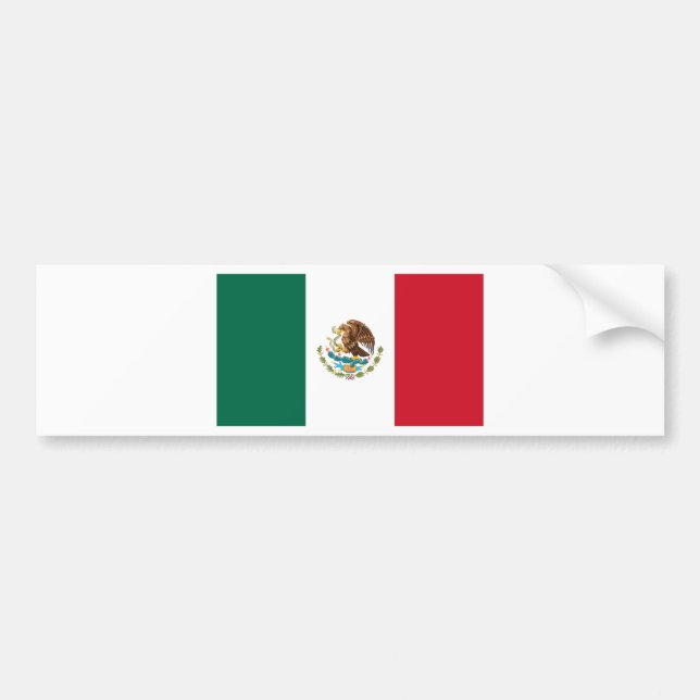 Bandera de México - Flagge Mexikos - Mexikanische  Autoaufkleber (Vorne)