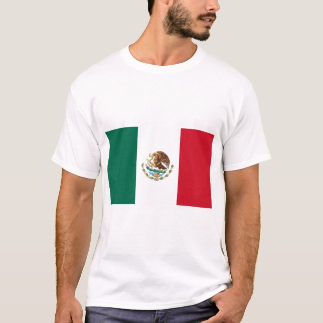 Bandera de México - Flagge Mexikos - mexikanische  T-Shirt (Vorderseite)