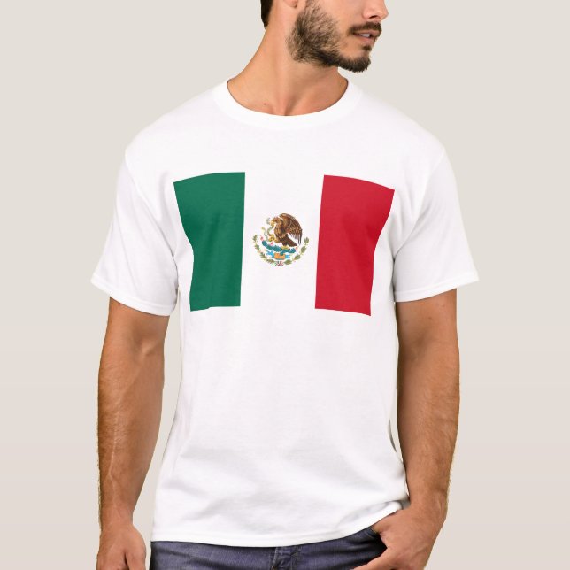 Bandera de México - Flagge von Mexiko - T-Shirt (Vorderseite)