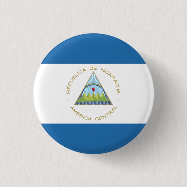 Bandera de Nicaragua Button (Vorderseite)