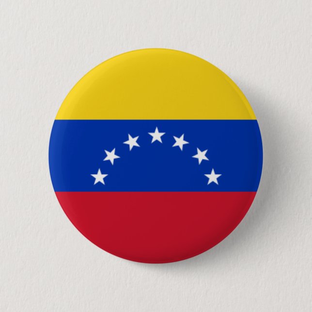 Bandera De Venezuela, 7 Estrellas Button (Vorderseite)