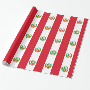 Bandera Del Perú - Flagge von Peru Geschenkpapier
