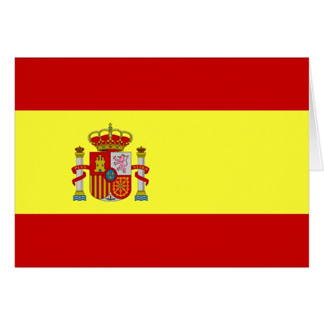 Bandera Española Card (Vorderseite (Horizontal))