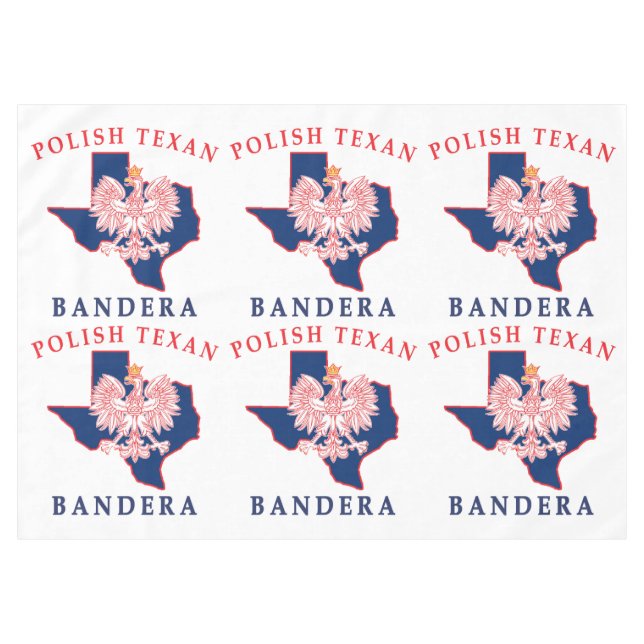 Bandera Polish Texan Tischdecke (Vorderseite (Horizontal))