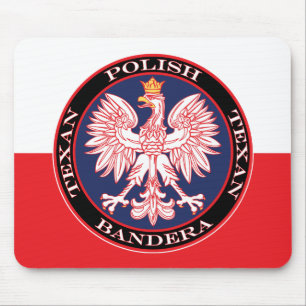 Bandera Round Polish Texan Mousepad