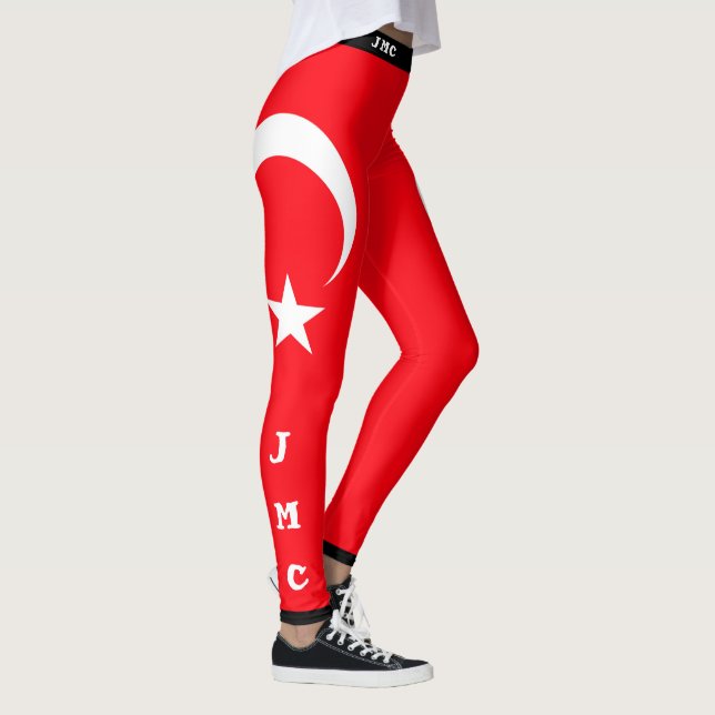 Bandera turquía leggings (Rechts)