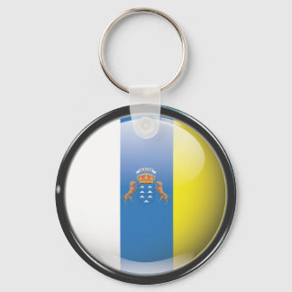 Bandera y escudo de Islas Canarias Schlüsselanhänger