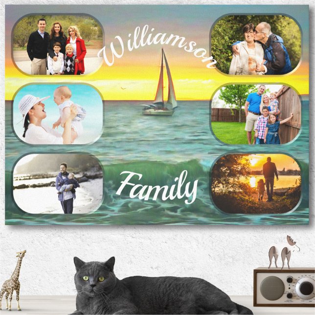 Banderas Bay Family Sunset 0884 Art Leinwanddruck (Von Creator hochgeladen)