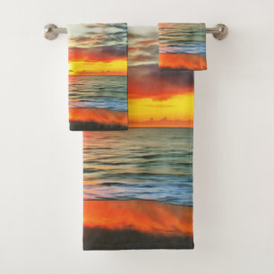 Banderas Bay Sunset 1738 Badetuch Set