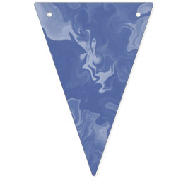 Banderines effecto marmolado azul wimpelkette