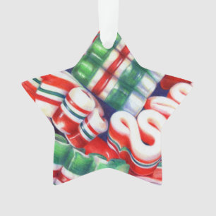 BANDEROLEN-SÜSSIGKEITEN Acryl-Stern-Ornament Ornament