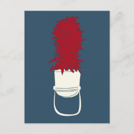 Bandhut mit Feathers Postkarte