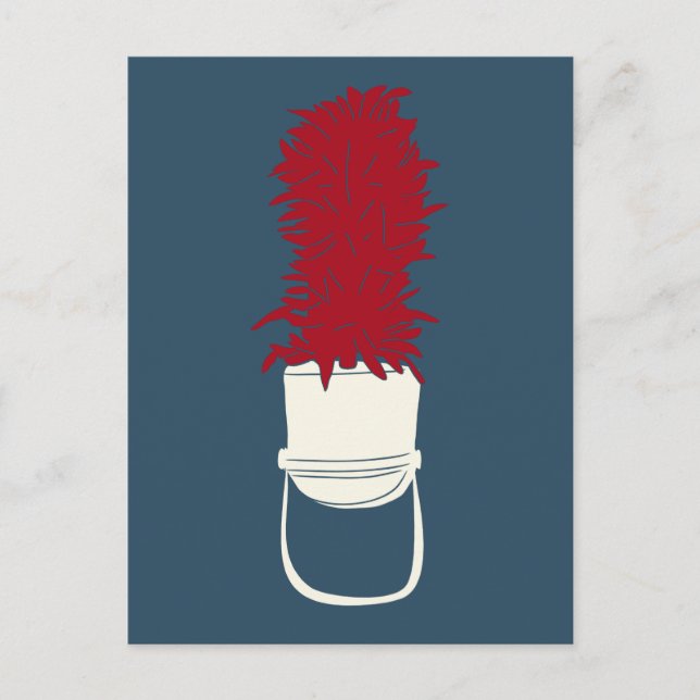 Bandhut mit Feathers Postkarte (Vorderseite)