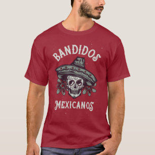 Bandidos Mexicanos Maroon T - Shirt