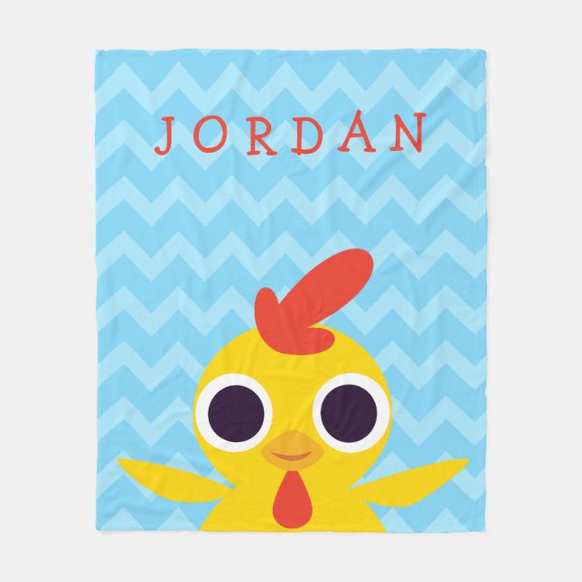 Bandit das Küken Fleecedecke (Vorderseite)