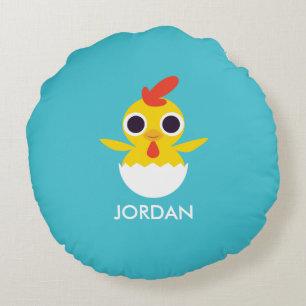 Bandit das Küken Rundes Kissen