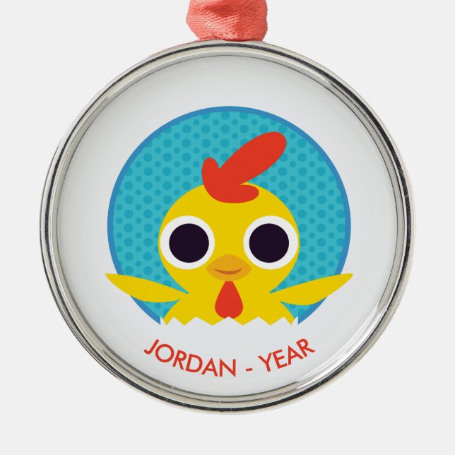 Bandit der Kick Silbernes Ornament (Vorne)