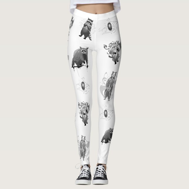 Bandit der Raccoon-Leggings Leggings (Vorderseite)