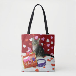 Bandit die Valentine-Tasche der Katze