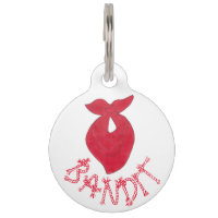 BANDIT Dog Red Bandana KerChief NeckerChief