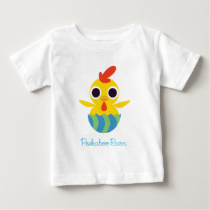 Bandit Peekaboo-Scheunen-Ostern   das Küken 2 Baby T-shirt