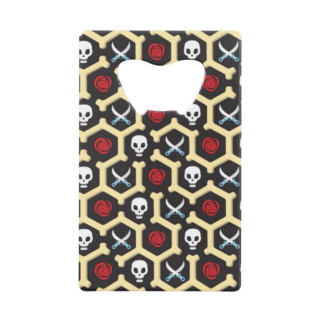 Bandit-Thema-Muster Kreditkarten Flaschenöffner (Vorderseite)