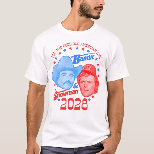 Bandit und Snowman 2028 Good Old American Life T-Shirt (Vorderseite)