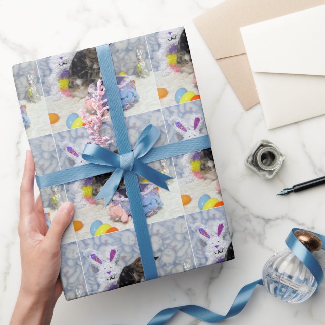 Bandit's Osterpackpapier - Katze / Kätzchen Geschenkpapier (Schenken)