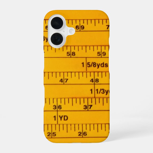 Bandmaß -  iPhone 16 hülle (Rückseite)