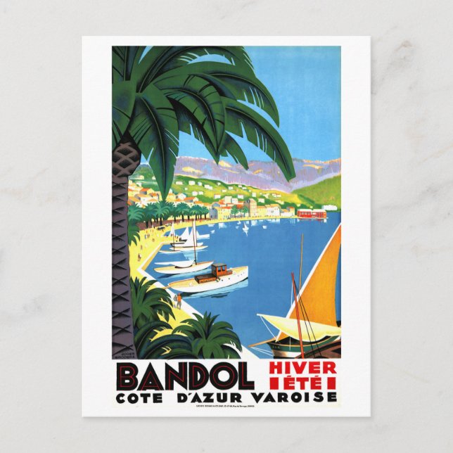 Bandol, Côte d'Azur, Frankreich, französische Küst Postkarte (Vorderseite)